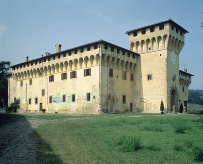 Villa Medicea Cafaggiolo, ontworpen voor Cosimo Il Vecchio (1389-1464) door Michelozzo di Bartolommeo